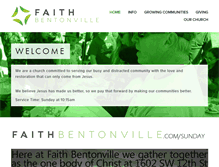 Tablet Screenshot of faithbentonville.com
